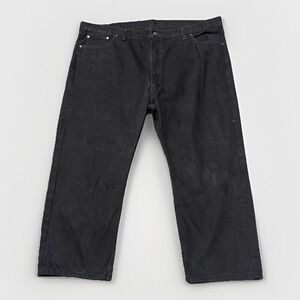 Levis 505 Black Mens 50x29 Denim Jeans Big &‎ Tall Straight Leg Regular Fit